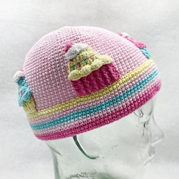 DayLee Design Hand Crochet Cupcake Beanie 1-2yr - Picture 3 of 13